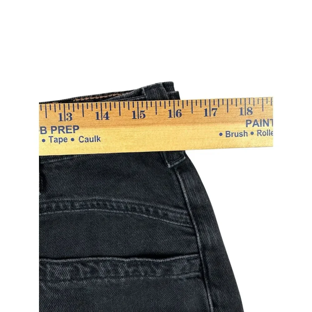 We The Free Palmer Cuffed Jeans 29 Chalkboard Black Wide Leg Relaxed Slouchy